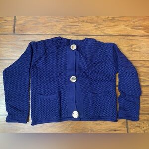 💙 Blue Rixiland “New with Tags” Cropped Sweater – Chic & Cozy! 💙